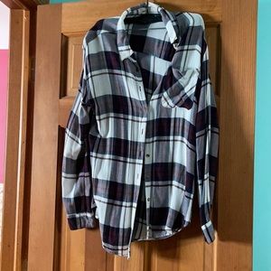 GARAGE button up flannel shirt